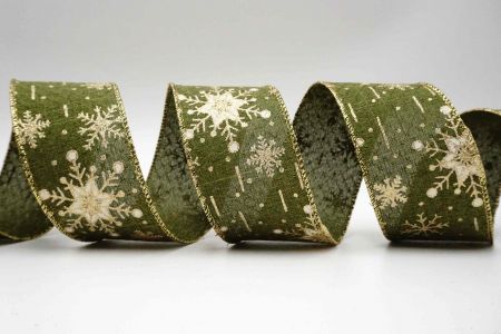 Wstążka z imitacji juty z płatkami śniegu - Wstążka z imitacji juty z płatkami śniegu